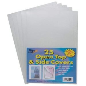 25 x a4 clear plastic open top & side report file project presentation files