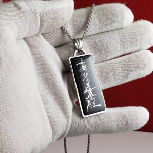 Nichiren Buddhist Daimoku Necklace - Nam Myoho Renge Kyo (Black)