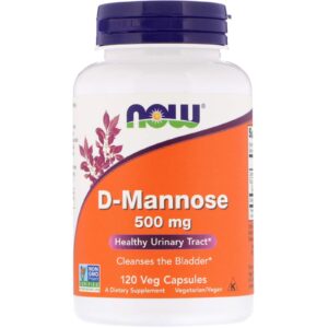 d-mannose 500mg 120 capsules (pack of 2)