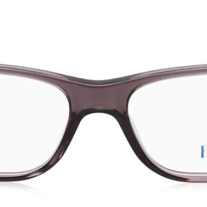 POLO RALPH LAUREN Mens PH2117 Rectangular Prescription Eyewear Frames, Shiny Transparent Grey/Demo Lens, 54 mm