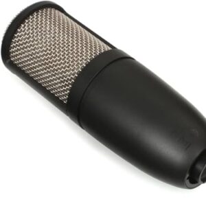 AKG Pro Audio P220 High-Performance Condenser Microphone, Great for Vocals, Guitar, Brass. XLR Connector, Black