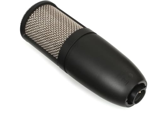 AKG Pro Audio P220 High-Performance Condenser Microphone, Great for Vocals, Guitar, Brass. XLR Connector, Black