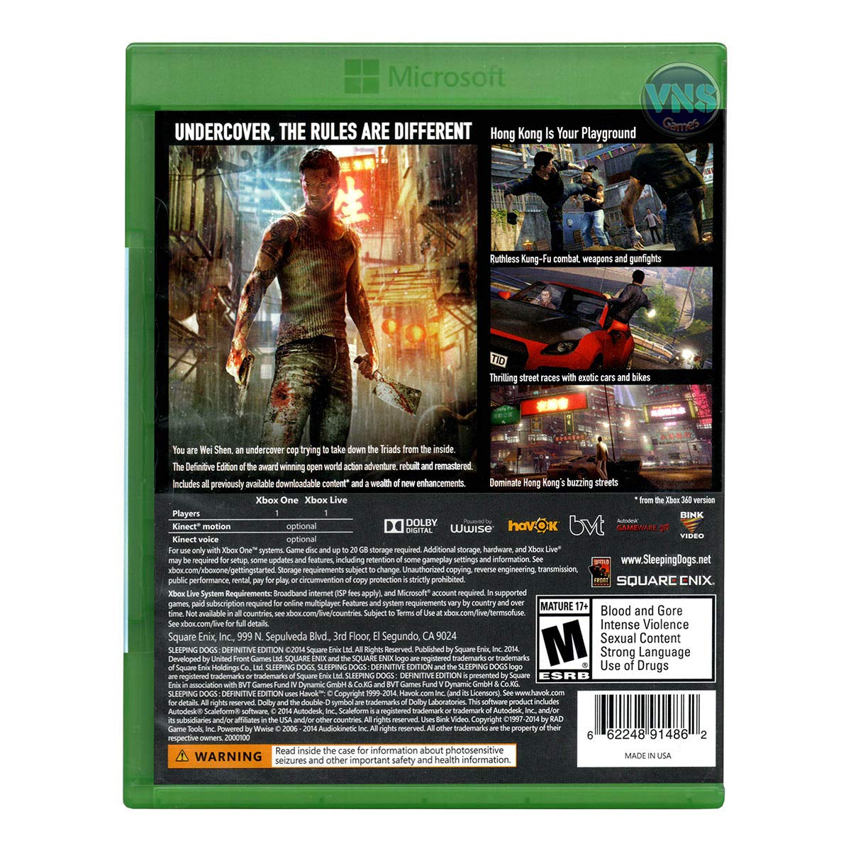 Sleeping Dogs: Definitive Edition - Xbox One