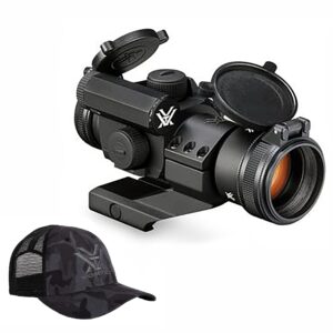 vortex optics strikefire ii red dot sight - 4 moa red/green dot with vortex hat