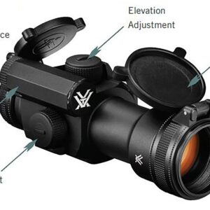 Vortex Optics Strikefire II Red Dot Sight - 4 MOA Red/Green Dot with Vortex Hat