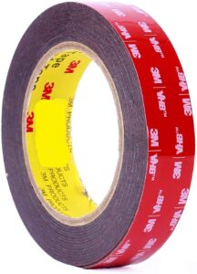 3m 1" (25mm) x 9 ft vhb double sided foam adhesive tape 5952 grey automotive mounting very high bond strong industrial grade