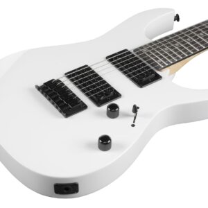 Ibanez GRG 7 String Solid-Body Electric Guitar, Right, White, Full (GRG7221WH)