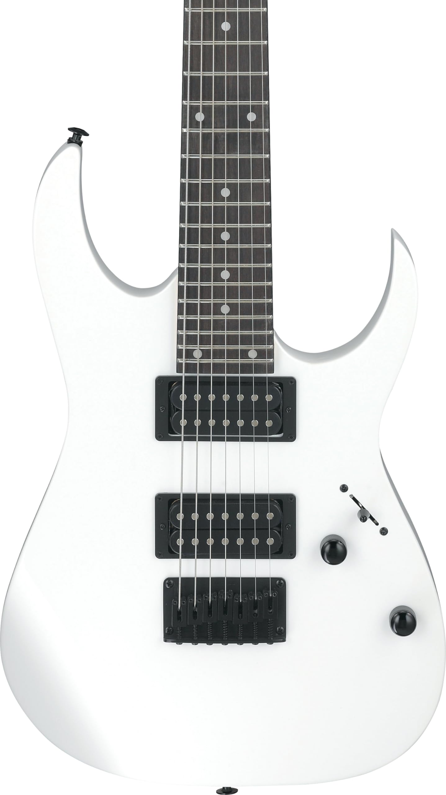 Ibanez GRG 7 String Solid-Body Electric Guitar, Right, White, Full (GRG7221WH)