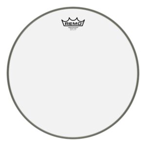 remo sa0314-00 14-inch clear ambassador snare drumhead