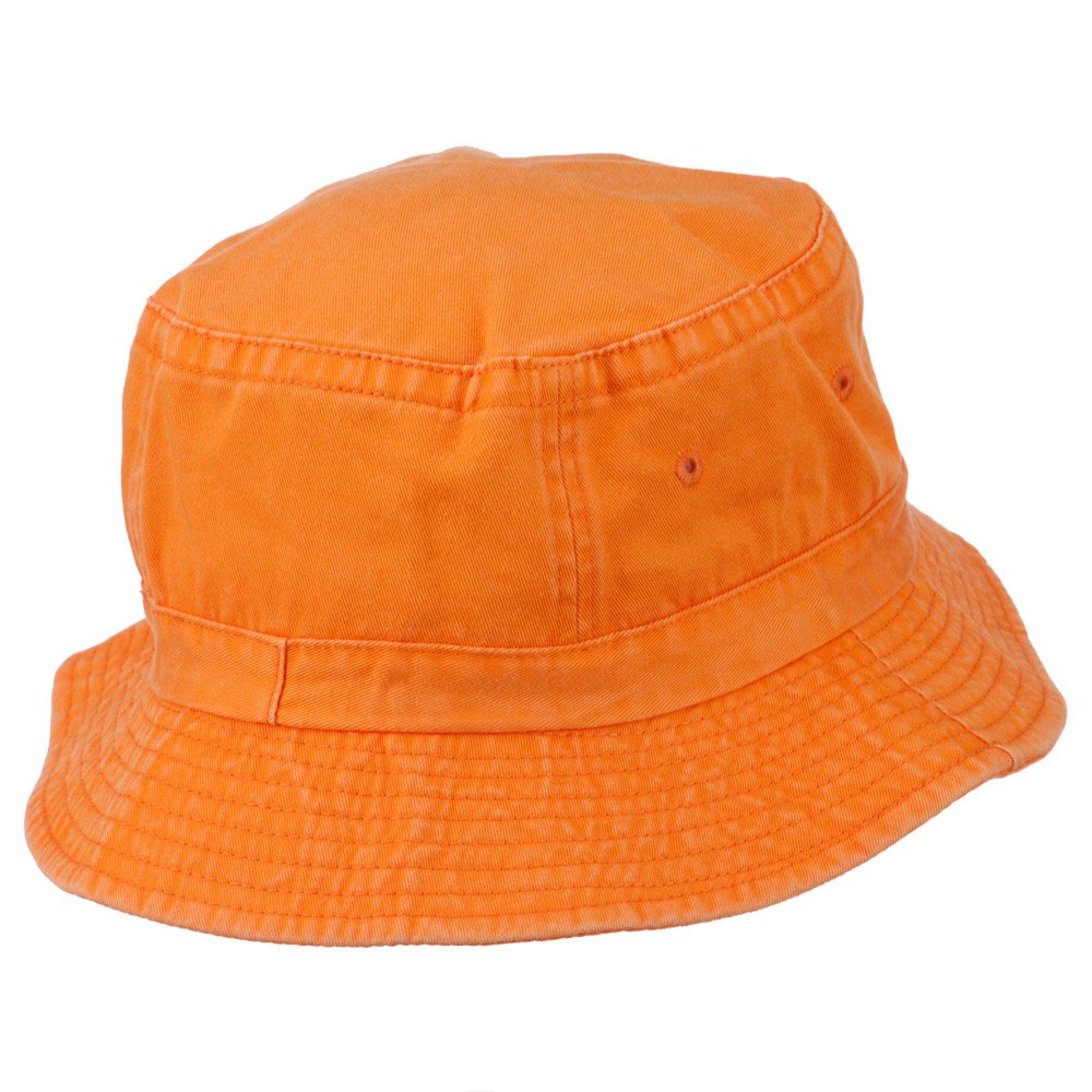 e4Hats.com Saint Patrick's Day Clover Embroidered Bucket Hat - Orange OSFM