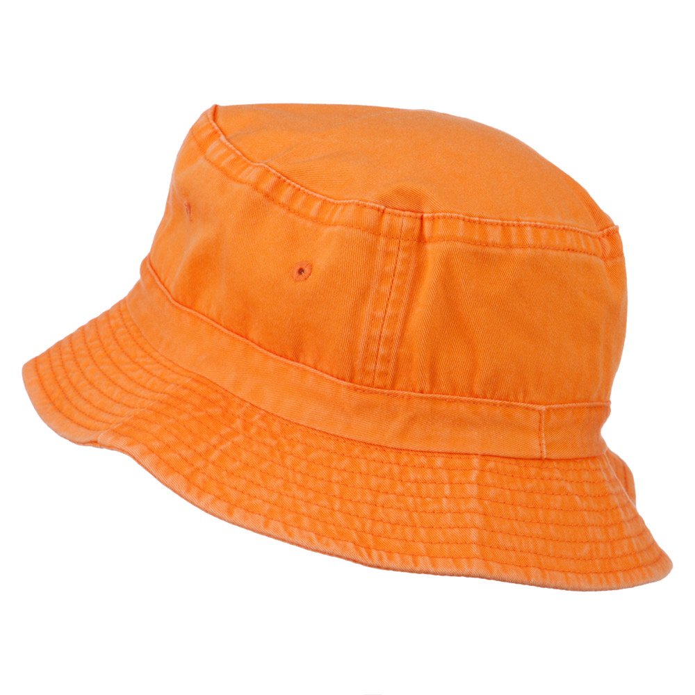 e4Hats.com Saint Patrick's Day Clover Embroidered Bucket Hat - Orange OSFM