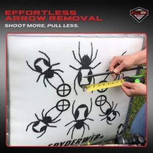 SpyderWeb ST24XL-Crossbow Archery Target for 500 FPS or More-24x24x16-Field Tip Only-No Speed Limit Stopping Power