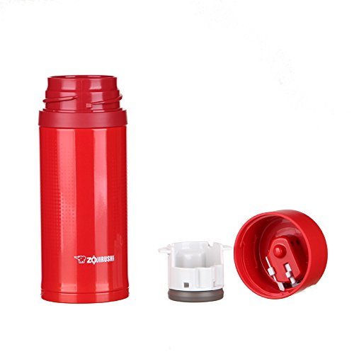 ZOJIRUSHI Canteen Stainless Steel Mug 360mL - Scarlet Quick Open & Easy Lock - SM-XB36-RV