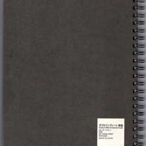 MUJI Double Ring Blank Notebook A5-size Unruled 80sheets - Pack of 3books