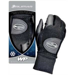 orlimar women's winter performance fleece golf gloves (pair), black, medium