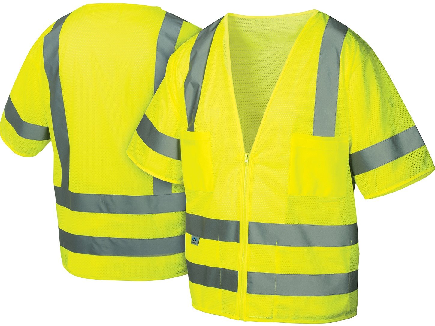 Pyramex RVZ31 Series Class 3 Safety Vest Hi-Vis Lime Extra Large