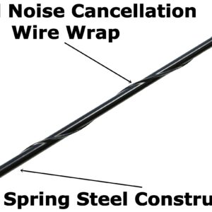 AntennaMastsRus - 31 Inch Black Antenna fits Ford F-150, F-250, F-350, F-450, F-550, F-600, F-650 | Dodge Ram 1500, 2500, 3500 - Stainless Steel Threading