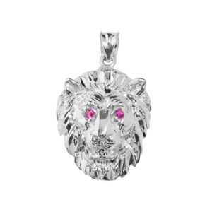 925 Sterling Silver Leo Zodiac Sign Charm Lion Pendant