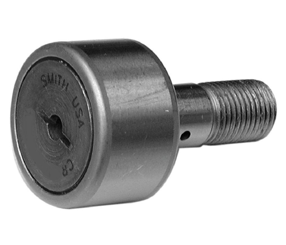 Smith Bearing CR-5/8-X Cam Follower Needle Roller Bearing, Regular Stud with Screwdriver Slot, Sealed, 0.625"