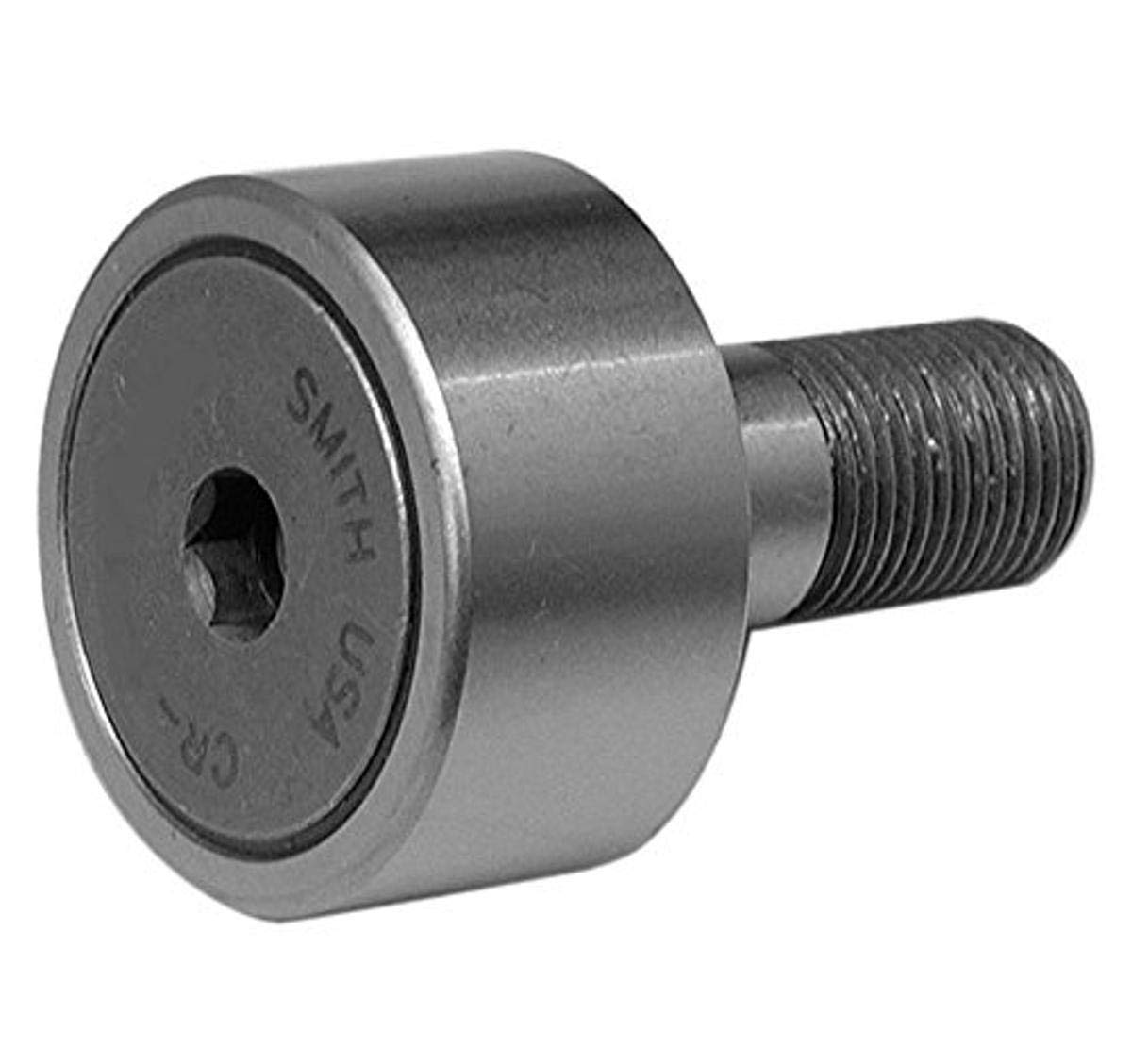 Smith Bearing CR-2-XB Cam Follower Needle Roller Bearing, Regular Stud with Hex-Drive Socket, Sealed, 2.000"