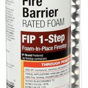 3M Fire Barrier Rated Foam, FIP 1-Step, 12.85 fl oz Cartridge, 6/case