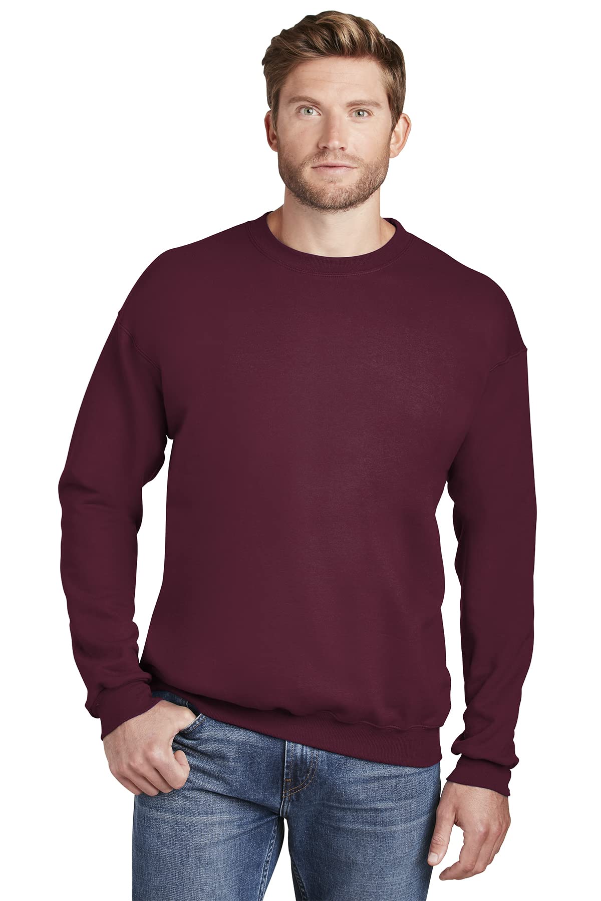 Joe's USA- Classic Crewneck Sweatshirt-4XL-Maroon