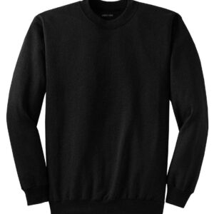 Joe's USA Adult Classic Crewneck Sweatshirt-L-Black