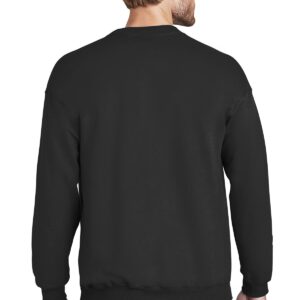 Joe's USA Adult Classic Crewneck Sweatshirt-L-Black