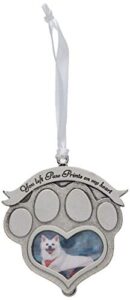 cathedral art (abbey & ca gift paw prints pet memorial photo ornament, multi