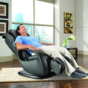 Human Touch WholeBody 5.1 Full Body Massage Chair Recliner Living Room Chair w/ Retractable Ottoman- Personal Professional-Grade Stress + Muscle Pain Relief for Foot Leg Back Neck Massager - Black