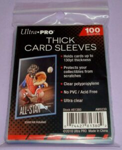 ultra pro extra thick card sleeves for cards up to 100pt