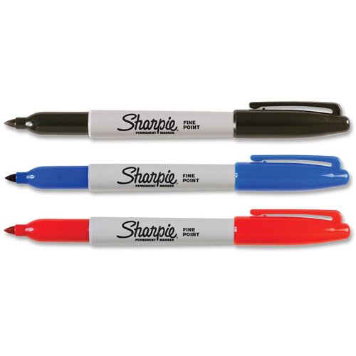 Sharpie 30173PP Permanent Markers (Pack of 6), Fine Point, Assorted Colors, 6 Blister of 3 Markers, 18 Markers Total