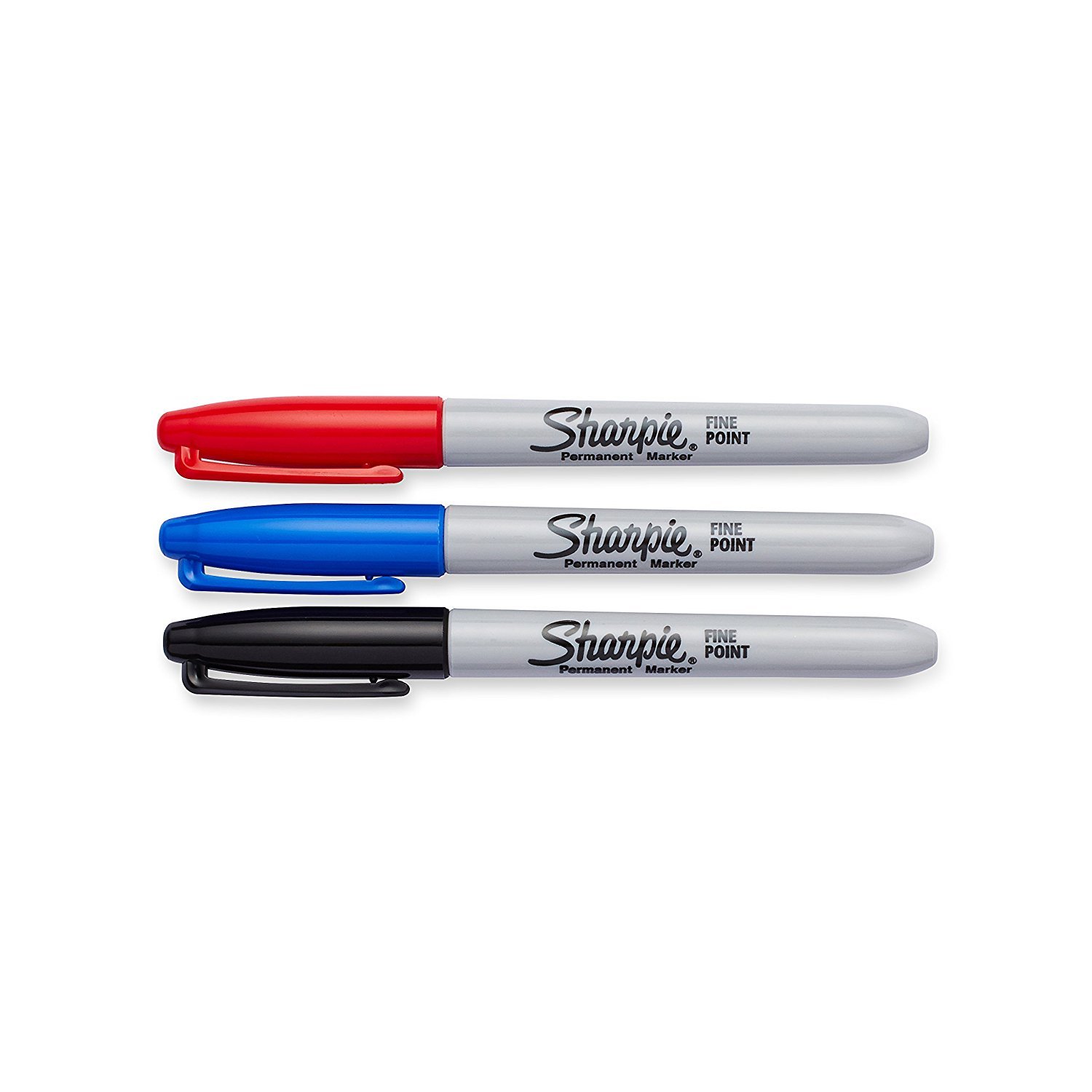 Sharpie 30173PP Permanent Markers (Pack of 6), Fine Point, Assorted Colors, 6 Blister of 3 Markers, 18 Markers Total