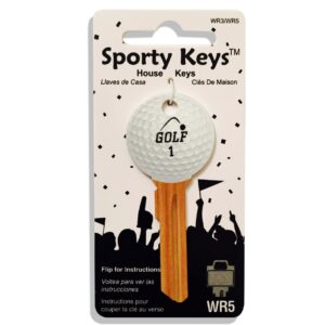 Golf Shaped Sporty Key Weiser WR5 WR3