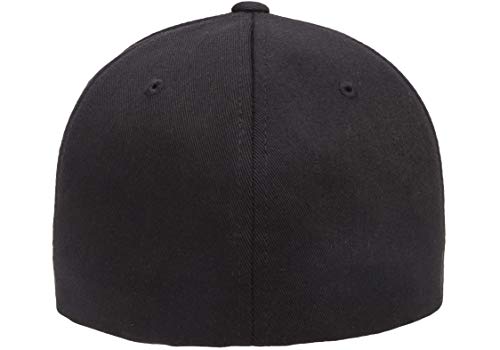 Flexfit 6277 Wooly Combed Twill Cap Black