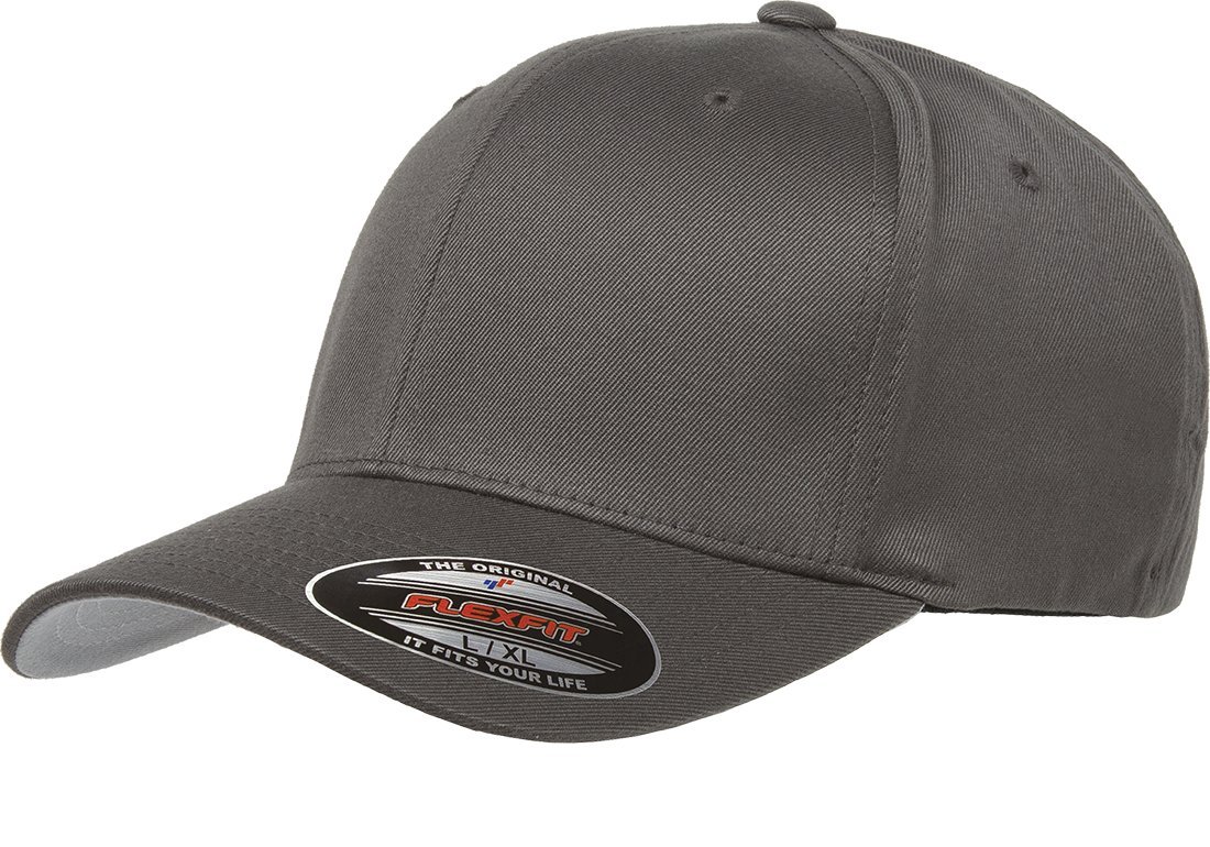 Flexfit 6277 Wooly Combed Twill Cap Dark Gray