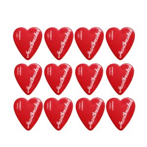 chromacast cc-hs-hb-12-pack "heartbreaker" heart shaped pick - 12-pack in light, medium and heavy gauge