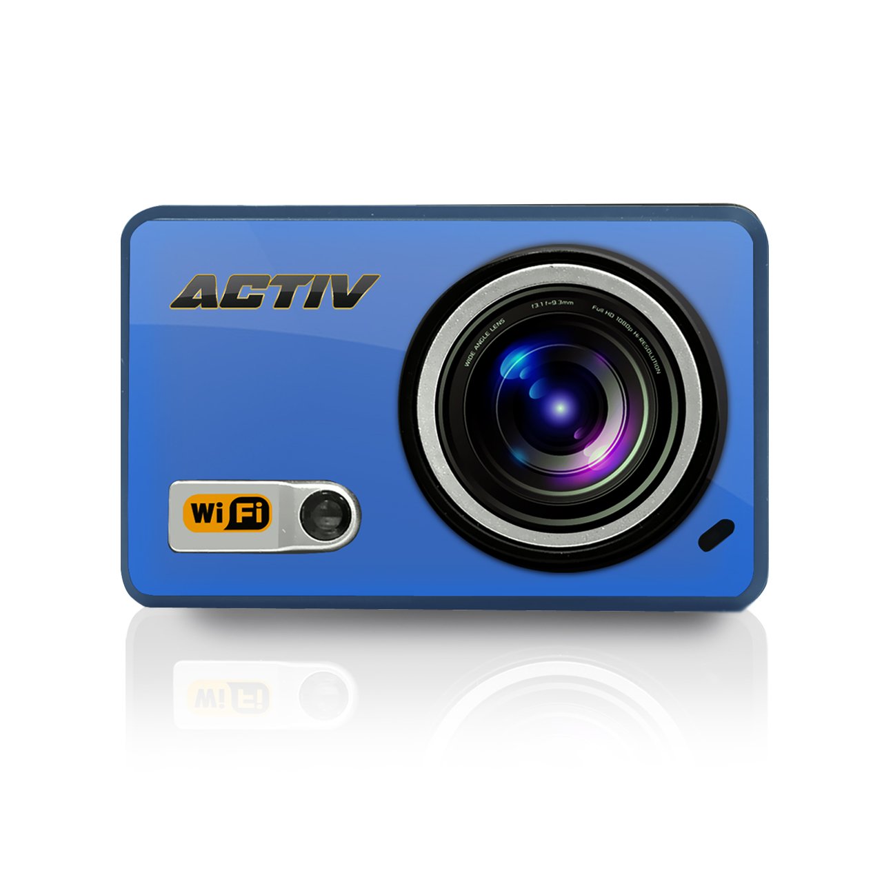 Gear Pro Sports Action Camera - HD 1080P Mini Camcorder w/ WiFi, 8 MP Cam, LCD Screen USB SD Card HDMI, Battery - Waterproof Case, USB Cable, Suction Cup Handlebar Helmet Mount - Pyle GDV288BL (Blue)