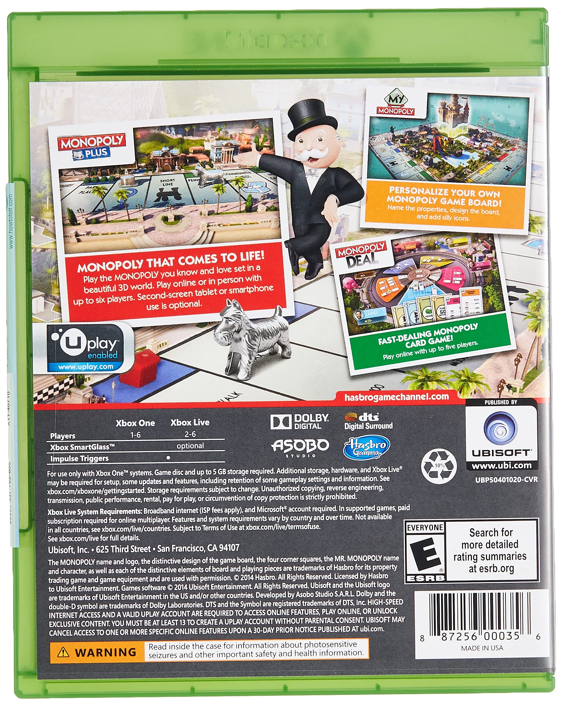 Monopoly Family Fun Pack - Xbox One Standard Edition