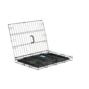 Carlson Pet Products SECURE AND FOLDABLE Single Door Metal Dog Crate, Small, 24.0"L x 18.0"W x 19.0"H