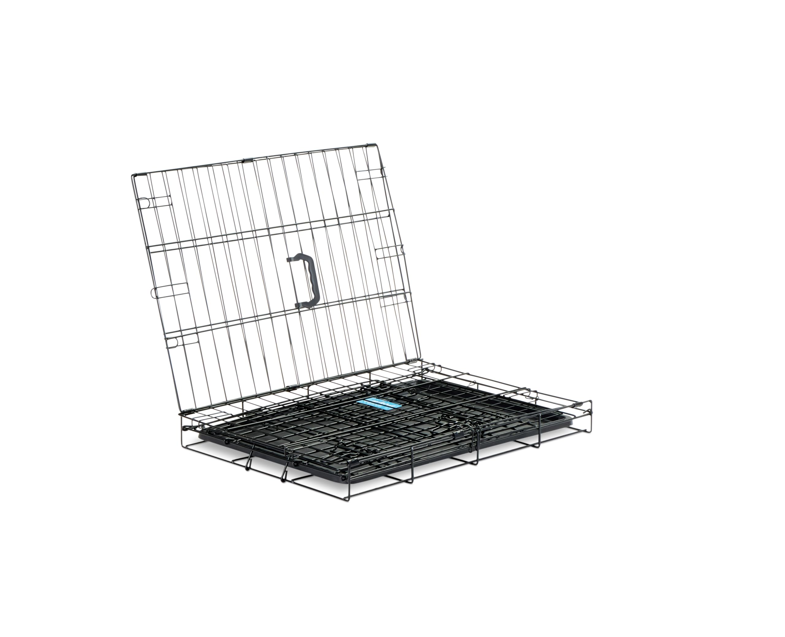 Carlson Pet Products SECURE AND FOLDABLE Single Door Metal Dog Crate, Small, 24.0"L x 18.0"W x 19.0"H