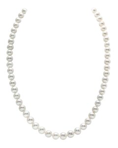 the pearl source 14k gold 5.0-5.5mm aaaa quality white freshwater cultured pearl necklace for women in 17" princess length