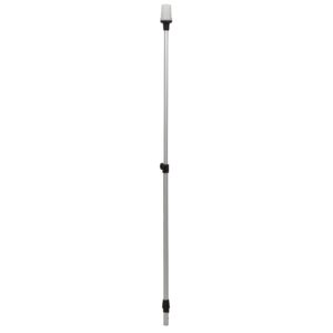 attwood 5610-48-7 Telescoping Pole Light, All-Around Light, Height-Adjustable 26-42 inches, 2 Mile 360-Degree Visibility, One Size