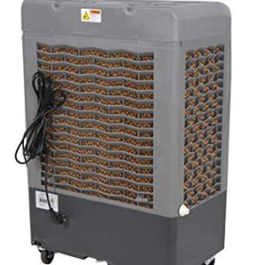 Portable Swamp Coolers - 3100 CFM MC37M Evaporative Air Cooler with 3-Speed Fan - Water Cooler Fan 950 sq. ft. Coverage High Velocity Outdoor Cooling Fan Swamp Cooler by Hessaire - Gray