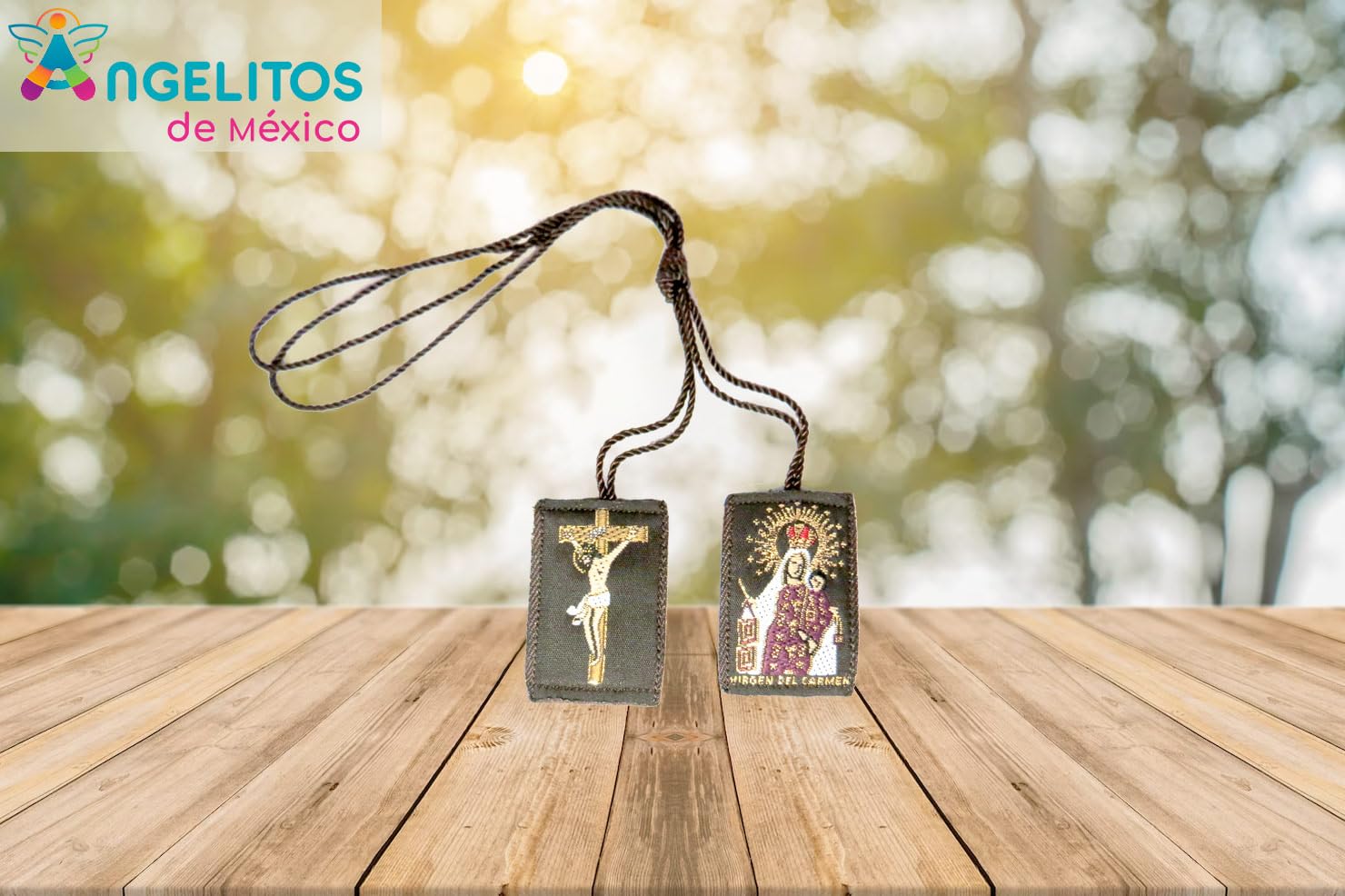 Scapular or Escapulario de Jesus y La Virgen Del Carmen Our Lady of Mount Carmel