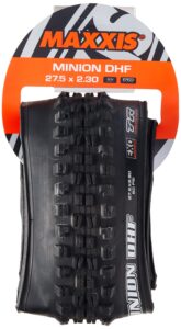 maxxis minion dhf downhill tire 27.5 x 2.5, triple compound, 2-ply: black