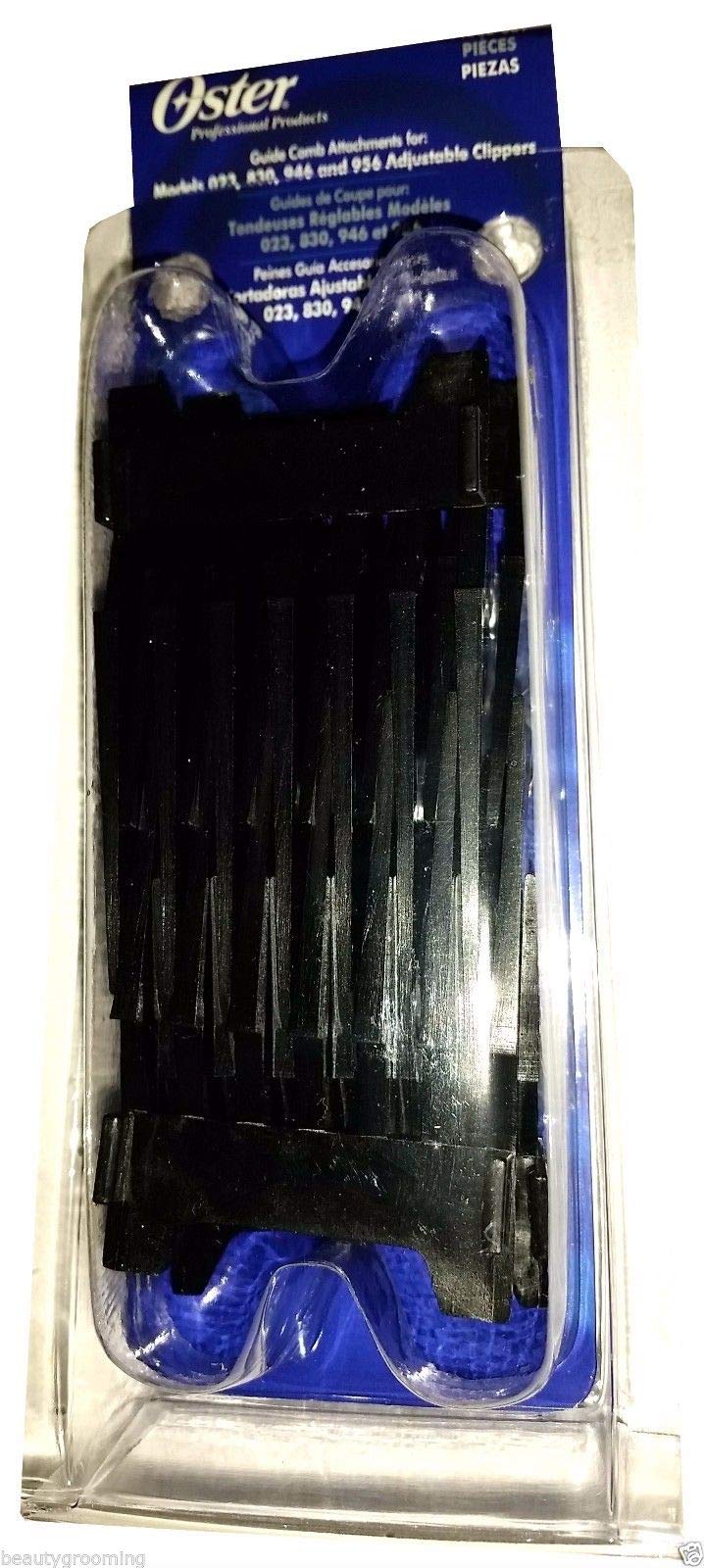 Oster 8 Piece Universal Clipper Guide Attachment Combs Set Fast Feed 76926-800