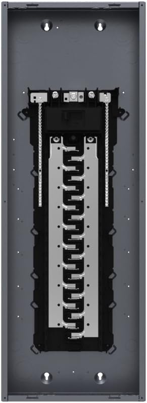 Square D - HOM4080M200PC 200 Amp 40-Space 80-Circuit Indoor Main Breaker Load Center, Gray