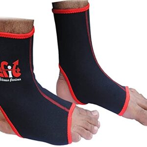 2Fit Elasticated Neoprene Ankle Foot Brace Support Pain Injury Relief Leg & Foot (S/M)