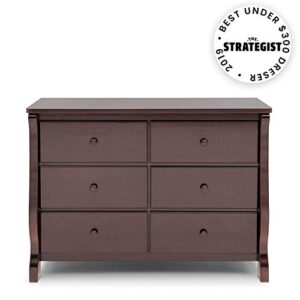 Delta Children Universal 6 Drawer Dresser, Greenguard Gold Certified, Dark Chocolate